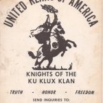 Ku Klux Klan advert from the 1960's