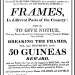 Poster offering a reward to those who gave information leading to the conviction of Luddites