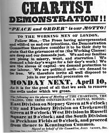 People's Charter. Chartist Poster