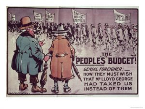 People's Budget Cartoon. Part of the era of the Liberal Reforms