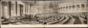 Photograph of the main assembly hall of the Russian Duma, circa 1905