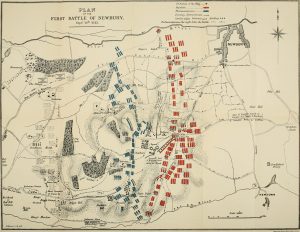 Map of the First Battle of Newbury